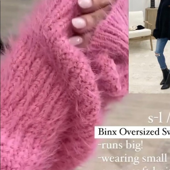 TALULAH Sweaters - Talulah Oversized Bubblegum pink sweater